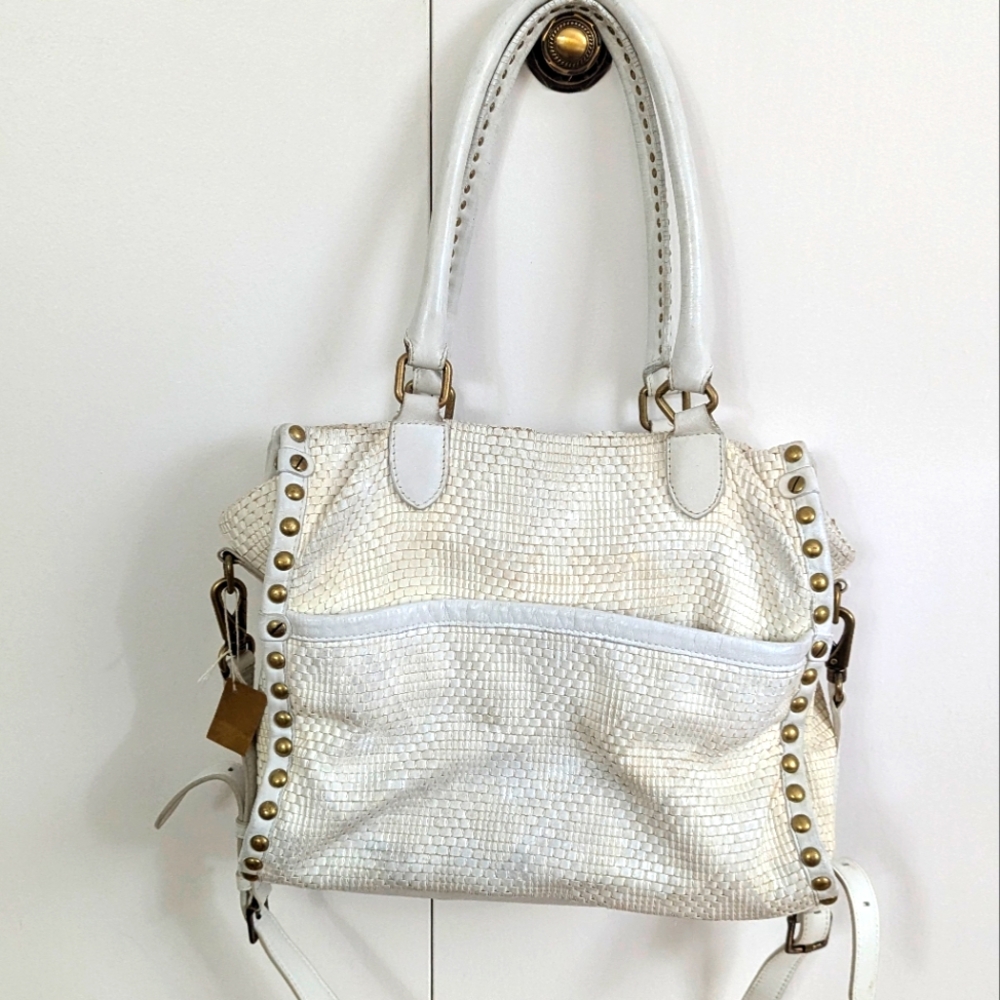 🤍 White leather DVF purse